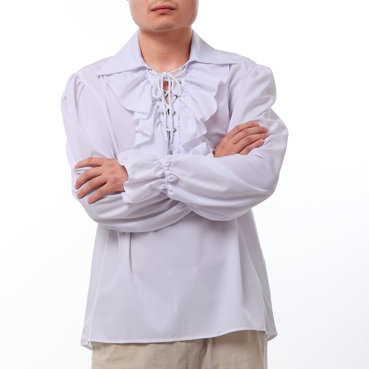 BPURB Pirate & Gothic  Costume Men'S Vintage Shirt