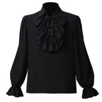 BPURB Pirate & Gothic  Costume Men'S Vintage Shirt