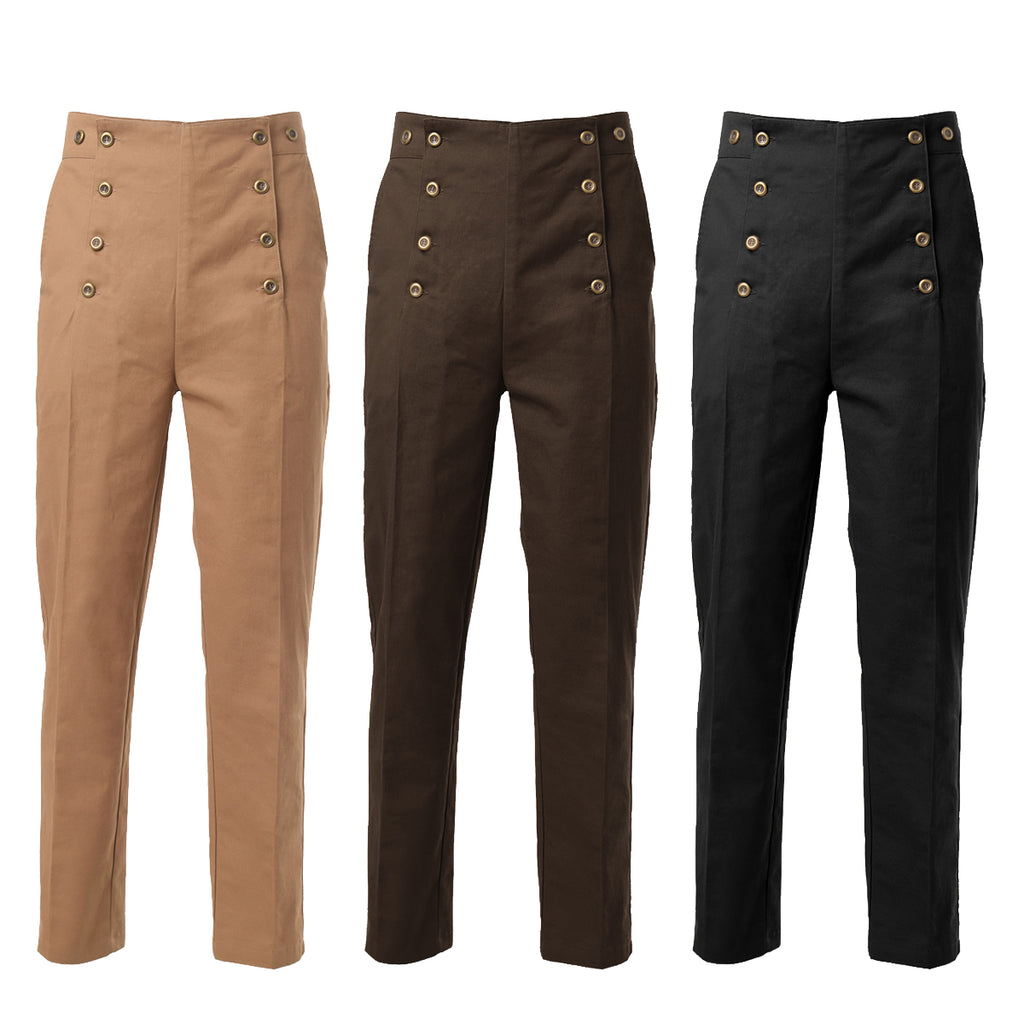 BPURB High-Waisted Trousers Men Victorian Pants