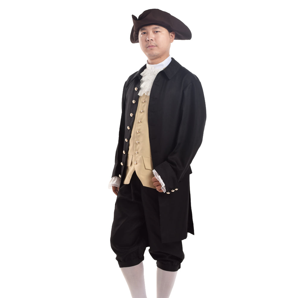 BPURB Cosplay & Themed Party Men Colonial Costume