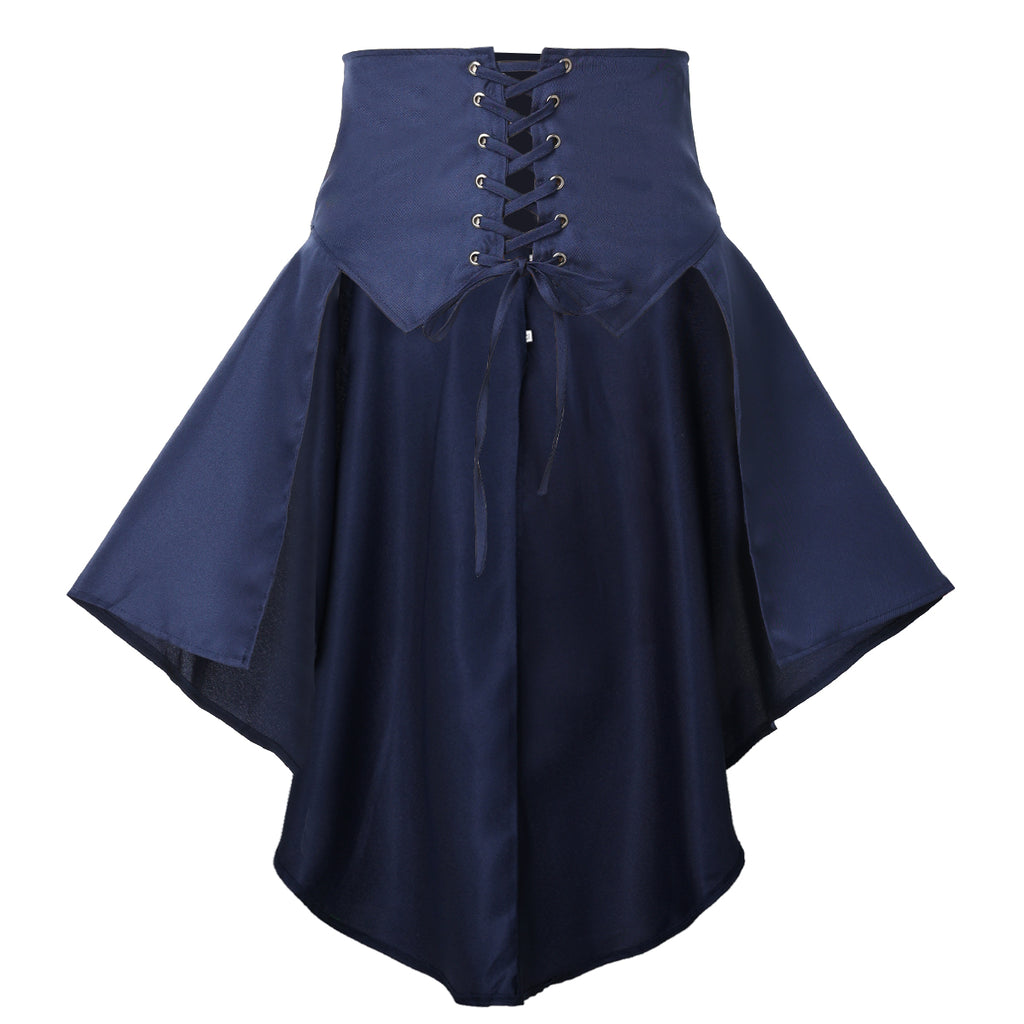 BPURB Pirate & Victorian Ruffle Women Steampunk Skirt
